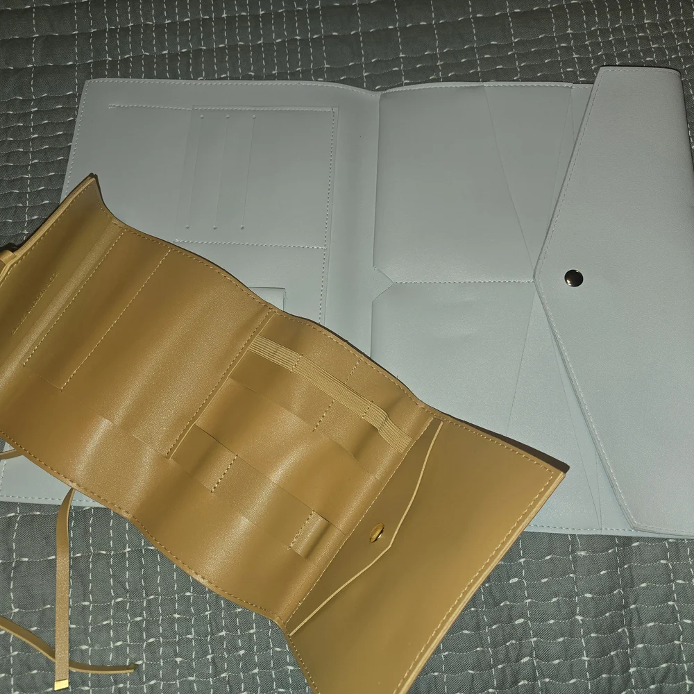 Minimalist White Envelope Clutch